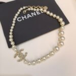 Chanel Glass Pearls CC Necklace Gold Pearly A64757 Y20450 Z2048 - Image 2