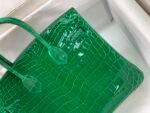 Hermes Birkin 30 Crocodile Gold Toned Hardware Dark Green 30Cm - Image 5