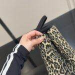 Prada Leopard Print Canapa Canvas Brown 30Cm - Image 3