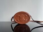 Celine Crossbody Oval Purse Cuir Triomphe In Smooth Calfskin Tan 10I703Dpq04Lu - Image 6