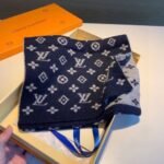 Louis Vuitton Cachecol Monogram Denim Scarf Dark Grey - Image 3