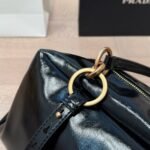 Prada Dangle Medium Leather Top Handle Bag Black 29Cm 1Bb138 2Cyr F0002 V Ooo - Image 5