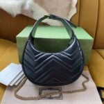 Gucci Gg Marmont Small Shoulder Bag Black 21Cm 699514 Dtdht 1000 - Image 3
