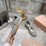 Miumiu Tyre Technical Fabric And Suede Ballerinas Cloudy Gray 5F416E D7C F0424 F 005 - Image 5