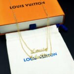 Louis Vuitton Lv Script Necklace Gold M03263 - Image 6
