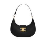 Celine Medium Ava Triomphe Bag In Smooth Black 24Cm 114493Dgq 38No