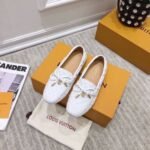 Louis Vuitton White Monogram Empreinte Leather Gloria Loafers - Image 2