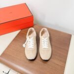 Hermes Master Sneaker Beige Perlino H261010Z DI370 - Image 6