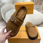 Louis Vuitton Cosy Flat Comfort Clog Tobacco Brown 1Agvpd - Image 3