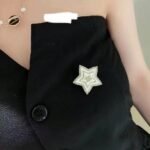 Chanel Cc Star Brooch Gold - Image 4