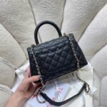 [Super Vip 1:1] Chanel Coco Small Handle Flap Bag In Black 23Cm A92990 Y61556 94305 - Image 5
