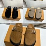 Louis Vuitton Cosy Flat Comfort Clog Tobacco Brown 1Agvpd - Image 5