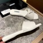 Prada Brushed Leather Slide In White - Image 6