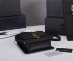 Saint Laurent Kaia North/South Satchel In Vegetable-Tanned Leather Black 668809Bwr0W1000 - Image 3