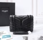 Saint Laurent Loulou Small Chain Bag In Matelassé Y Black Noir 23Cm 494699Dv7281000 - Image 10