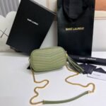 [Super Vip 1:1] Saint Laurent Mini Lou In Quilted Leather Green 19Cm 612579 1Gf01 3316 - Image 5
