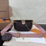 [Super Vip 1:1] Louis Vuitton Multi Pochette Accessoires Rose Clair 24Cm M44840 - Image 2
