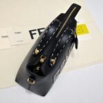 Fendi By The Way Medium Boston Bag Elaphe Black 28Cm - Image 5
