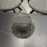 Chanel Cc Denim Bucket Hat Black - Image 6
