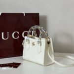 [Super Vip 1:1] Gucci Diana Mini Tote Bag White 20Cm 832936 Aaevs 9014 - Image 3