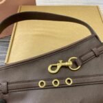 Miumiu Aventure Nappa Leather Bag Briarwood 33Cm 5Bc181 2Bbl F0Nbl V Ooo - Image 6