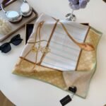 Louis Vuitton My Neverfull Shawl Beige 90Cm M96452 - Image 4