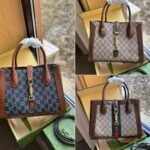 Gucci Jackie 1961 Original Gg Dark Denim Blue 30Cm 649016 2Kqgg 8375 - Image 3