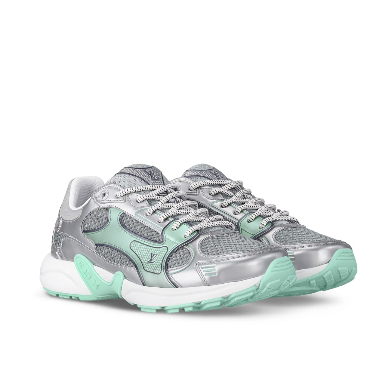 420-8 Louis Vuitton Lv Olympia Sneaker Veri Deau Green 1Aholn - Image 1