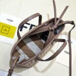 Fendi Roll Mini Ff Jacquard Mini Bag Brown 23Cm - Image 5