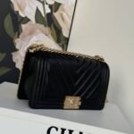 [SUPER VIP 1:1] CHANEL LE BOY CHEVRON CAVIAR BLACK 25CM - Image 3