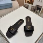 Prada Leather Slides Black 1Xx355 070 F0002 F D005 - Image 3
