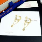 Louis Vuitton Nanogram Mini Hoop Earrings Gold M00572 - Image 6