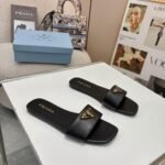 Prada Leather Slides Black 1Xx355 070 F0002 F D005 - Image 6