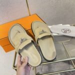 Hermes Empire Sandal Beige H221075Z C9365 - Image 3