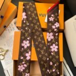Louis Vuitton X Takashi Murakami Monogram Cherry Blossom Bandeau Bb In Tan 120Cm M96084 - Image 3