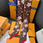 Louis Vuitton X Takashi Murakami Monogram Cherry Blossom Bandeau Bb In Tan 120Cm M96084 - Image 5