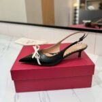 Valentino Bepointy Slingback Pumps Black 6W2S0Ll3Dal 790 - Image 4