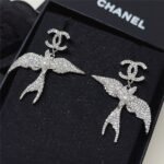 Chanel Pendant Earrings Glass Pearls Silver Abf754 B20575 U0940 - Image 2