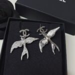 Chanel Pendant Earrings Glass Pearls Silver Abf754 B20575 U0940 - Image 4