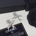 Chanel Pendant Earrings Glass Pearls Silver Abf754 B20575 U0940 - Image 5