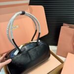 Miumiu Beau Naplak Patent Leather Bag Black 28Cm 5Bb173 Adnt F0002 V Olo - Image 5