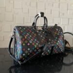 [Super Vip 1:1] Louis Vuitton X Takashi Murakami Keepall Bandoulière 50 Black 50Cm M13745 - Image 3