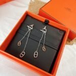 Hermes New Farandole Earrings Silver H119540B 00 - Image 6