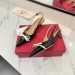 Valentino Bepointy Slingback Pumps Black 6W2S0Ll3Dal 790 - Image 5