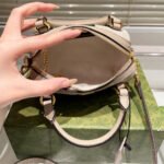 Gucci Ophidia Mini Boston Bag Beige And Oatmeal 17Cm 781490 Uulag 9643 - Image 6