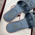 Valentino Garavani Vlogo Cutout Slide Blue - Image 4