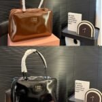 Miumiu Beau Naplak Patent Leather Bag Black 35Cm 5Bb117 Adnt F0002 V Mln - Image 6
