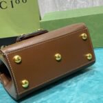 Gucci Horsebit 1955 Mini Top Handle Bag Light Brown 29Cm 703848 Aaa7G 2361 - Image 5