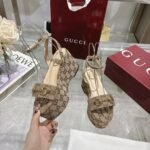 Gucci Women Horsebit Flatform Sandal Beige And Ebony 794718 2Hk80 9741 - Image 3
