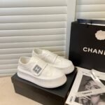 Chanel Cc Cap Toe Slipon Sneaker All White - Image 2